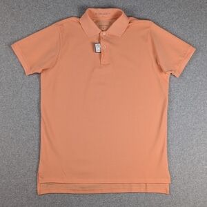 B Draddy Golf Polo Shirt Men's Small Peach Stretch Pima Cotton Pique New NWT